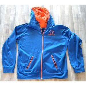 Boise State Champion NCAA Blue Orange Men's XL Full-Zip Hoodie